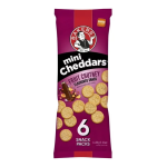 BAKERS MINI CHEDDARS 6'S FRUIT CHUTNEY (1X33G)