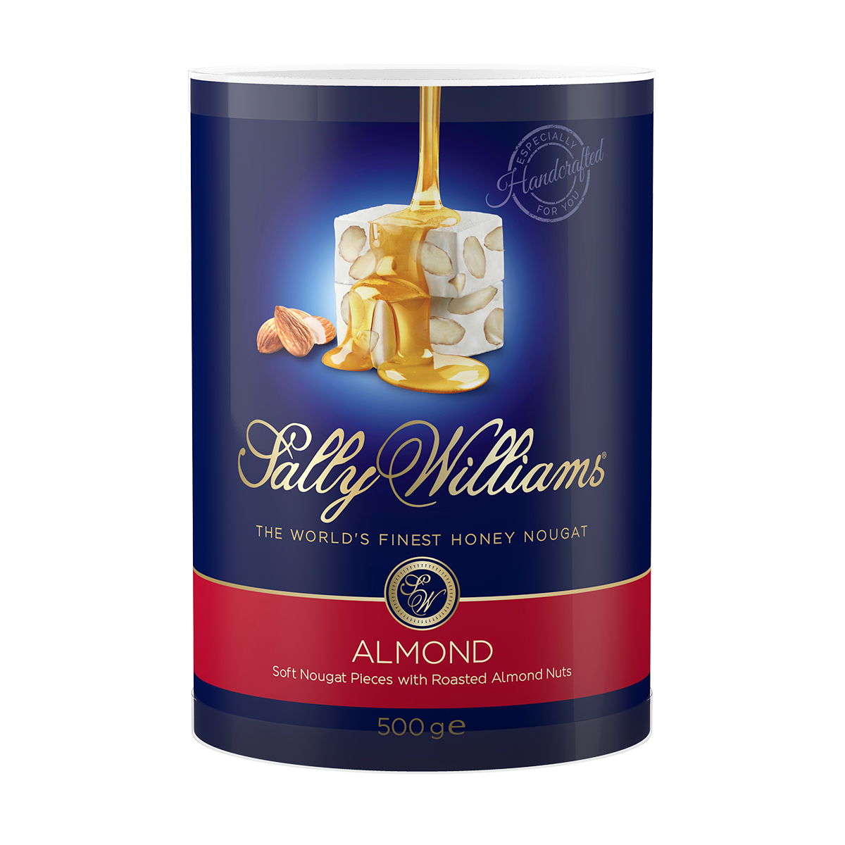 1395314751.png Sally Williams Nougat 500g Almond Tub (1x500g) - Image 1