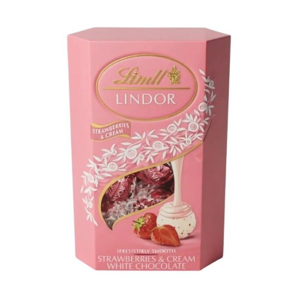 Lindor 200g Cornet Strawberry&Cream (1X200G)