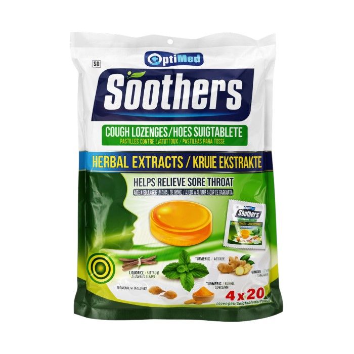b5656837c44543328c76e70d1dfca2b2photoroom-1.jpg Optimed 80's Soothers Herbal Lozenges (1X80'S) - Image 1