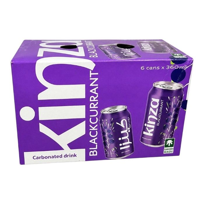 kinza-blackcurrant-1.jpg Kinza 360ml Blackcurrent (6X360ML) - Image 1
