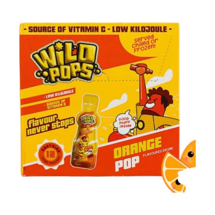 Wild Pops 100ml Orange (12X100  )