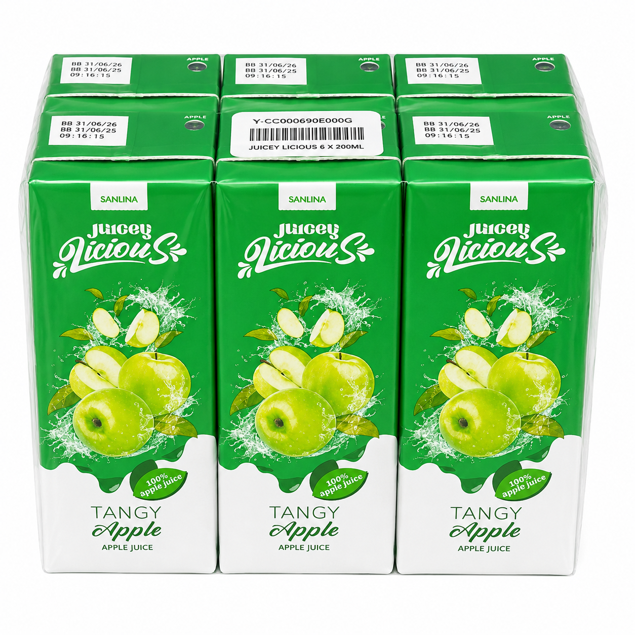 apple.png Juicey Licious 200ml Tangy Apple (6X200ML) - Image 1