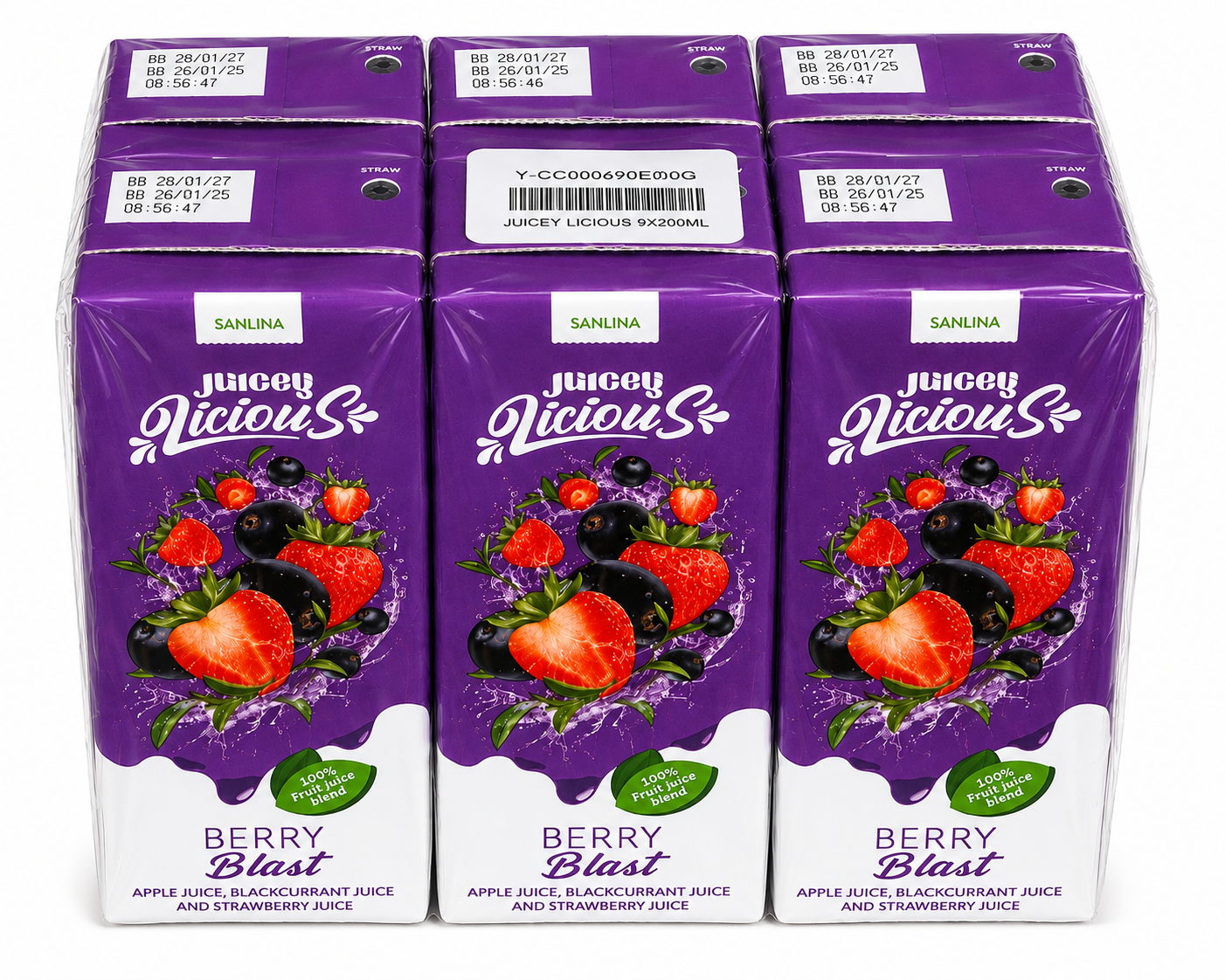 berry-blast.png Juicey Licious 200ml Berry Blast (6X200ML) - Image 1