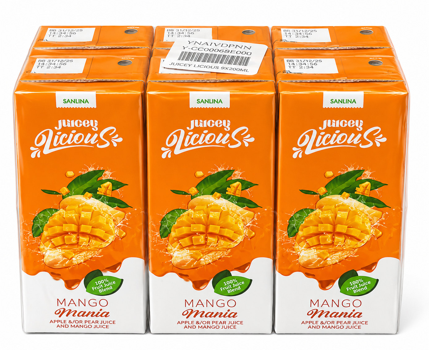 mango-1.png Juicey Licious 200ml Mango Mania (6X200ML) - Image 1
