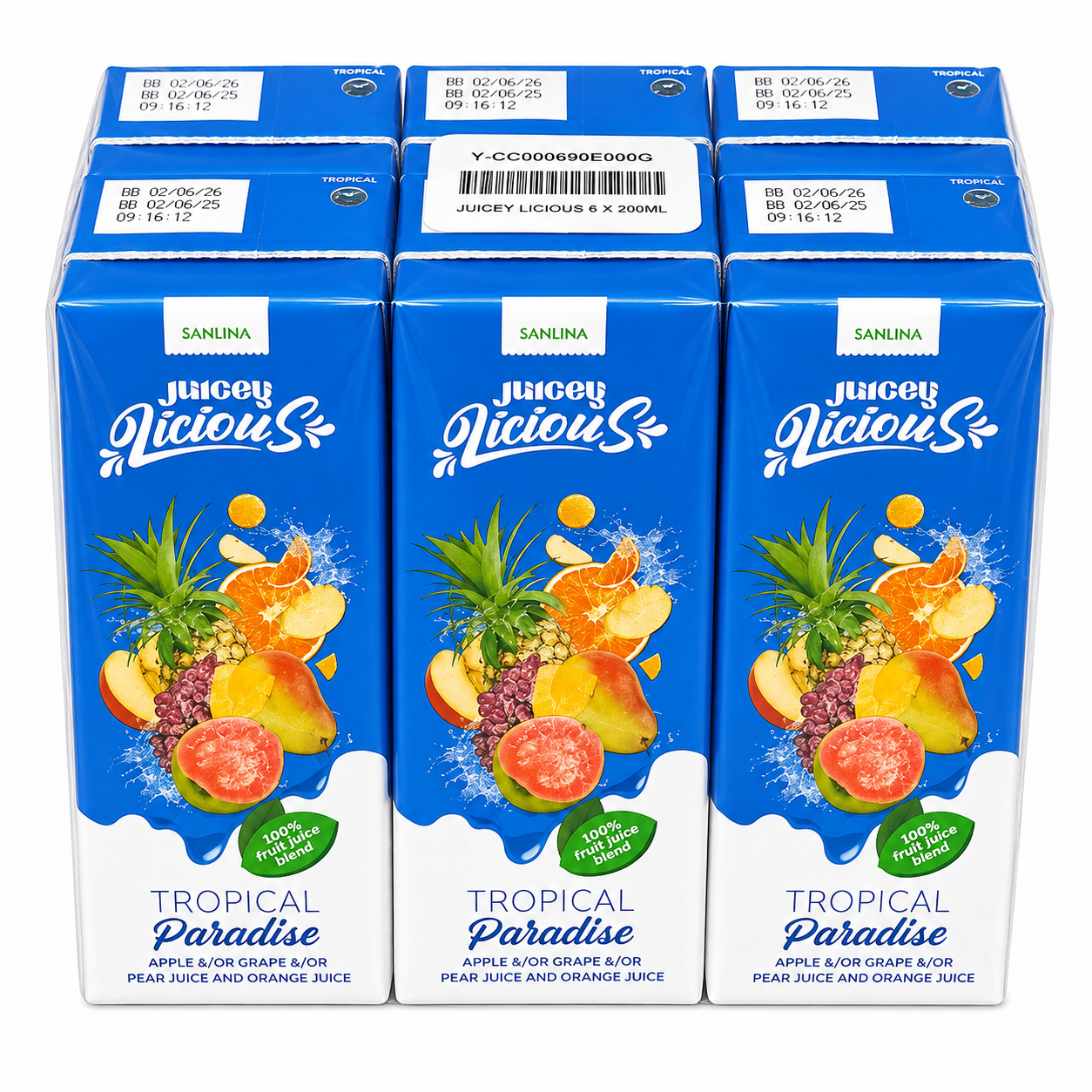 tropical-1.png Juicey Licious 200ml Tropical Paradise (6X200ML) - Image 1