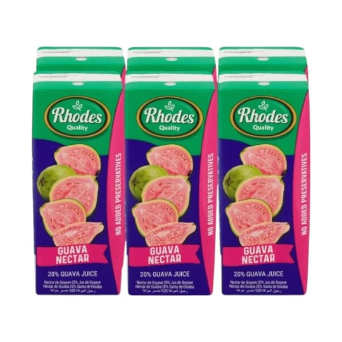 9ce3f7f15a1f6e817526d667020290f3-1.jpg RHODES NECTAR 200ML GUAVA (6X200ML) - Image 1