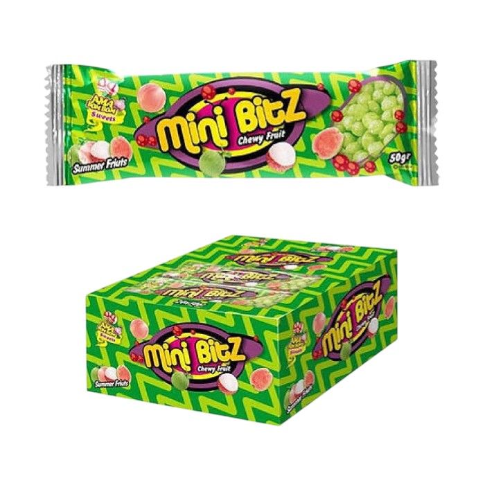 a0fe5831c51c2c9d26af2895169a379d-1.jpg Ama BomBom 50g Mini Bitz Summer Fruits (20X50G) - Image 1