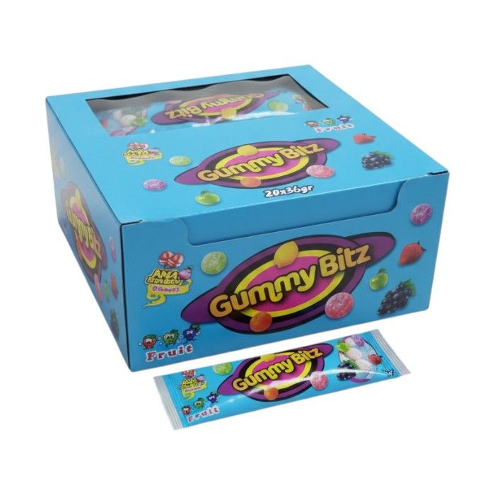 d84977fb2c4324f7a74be52274fdf41f-1.jpg Ama BomBom 50g Gummy Bitz Fruit (20X50G) - Image 1